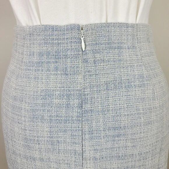 𝅺generation Love Blue & White Tweed Linen Adi Mini Skirt Size XS - Picture 9 of 16